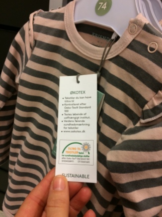The Oeko Tex label guarantees tested and chemical free textiles. It does not mean organic and does not look at fairtrade or sustainability